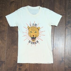 Philomena+Ruth I AM WOMAN Cream Graphic T-Shirt